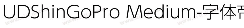UDShinGoPro Medium字体转换